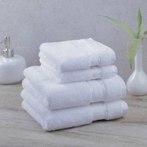 Purely Indulgent 4-piece Egyptian Cotton Hand Towel and Washcloth Set,  NWT